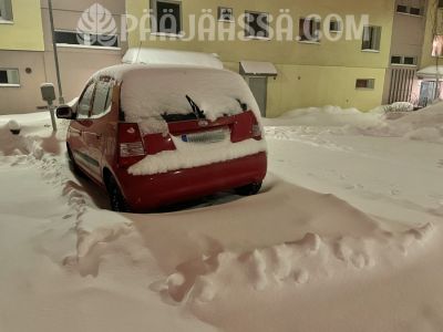 30.1.2022 Lunta auton ympärillä