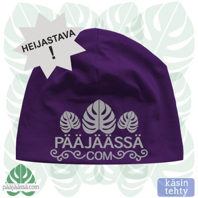 Violetti heijastava peikonlehtipipo