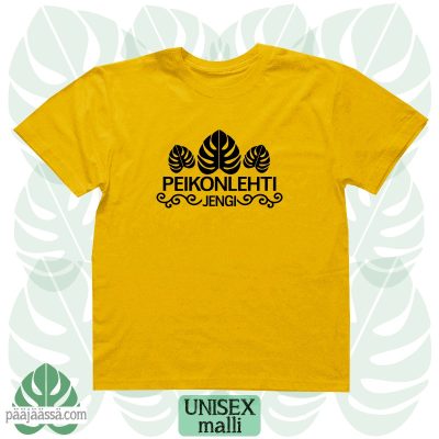 Keltainen peikonlehtipaita