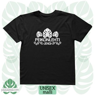 Musta peikonlehtipaita