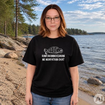Rantakunnossahan ne norpatkin ovat (Musta) XS-5XL