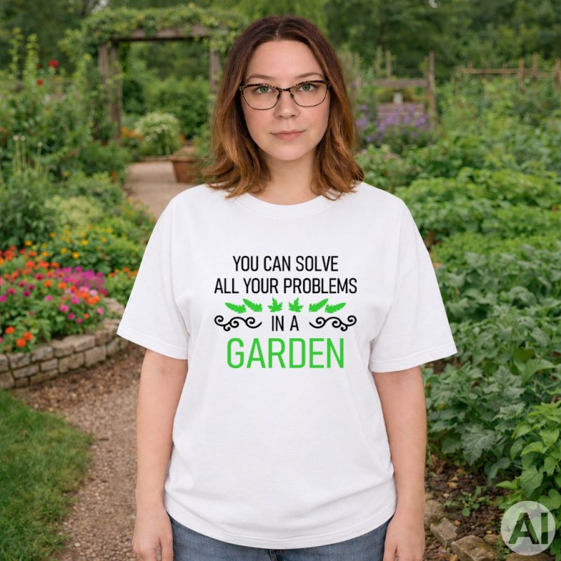 You can solve all your problems in a garden (WHI)